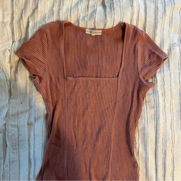 Whimsy + Row Pink Ribbed Top - Picture 3 of 5